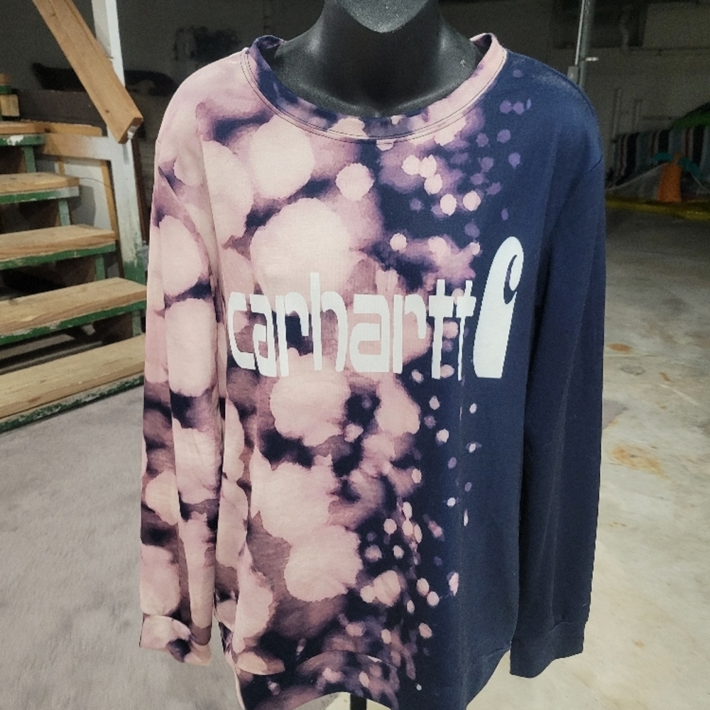 FAUX Carhartt Tie-Dye Sweatshirt, Size M